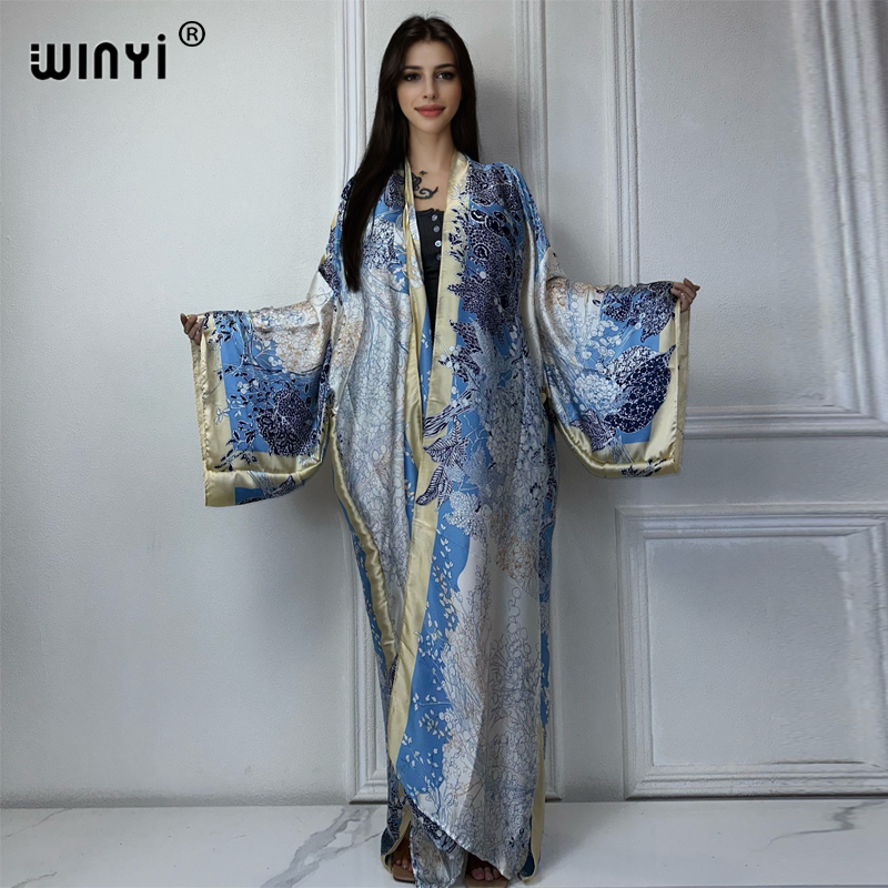 Street Fashion Kimono - فستان كيمونو مطبوع بوهيمي من WINYI