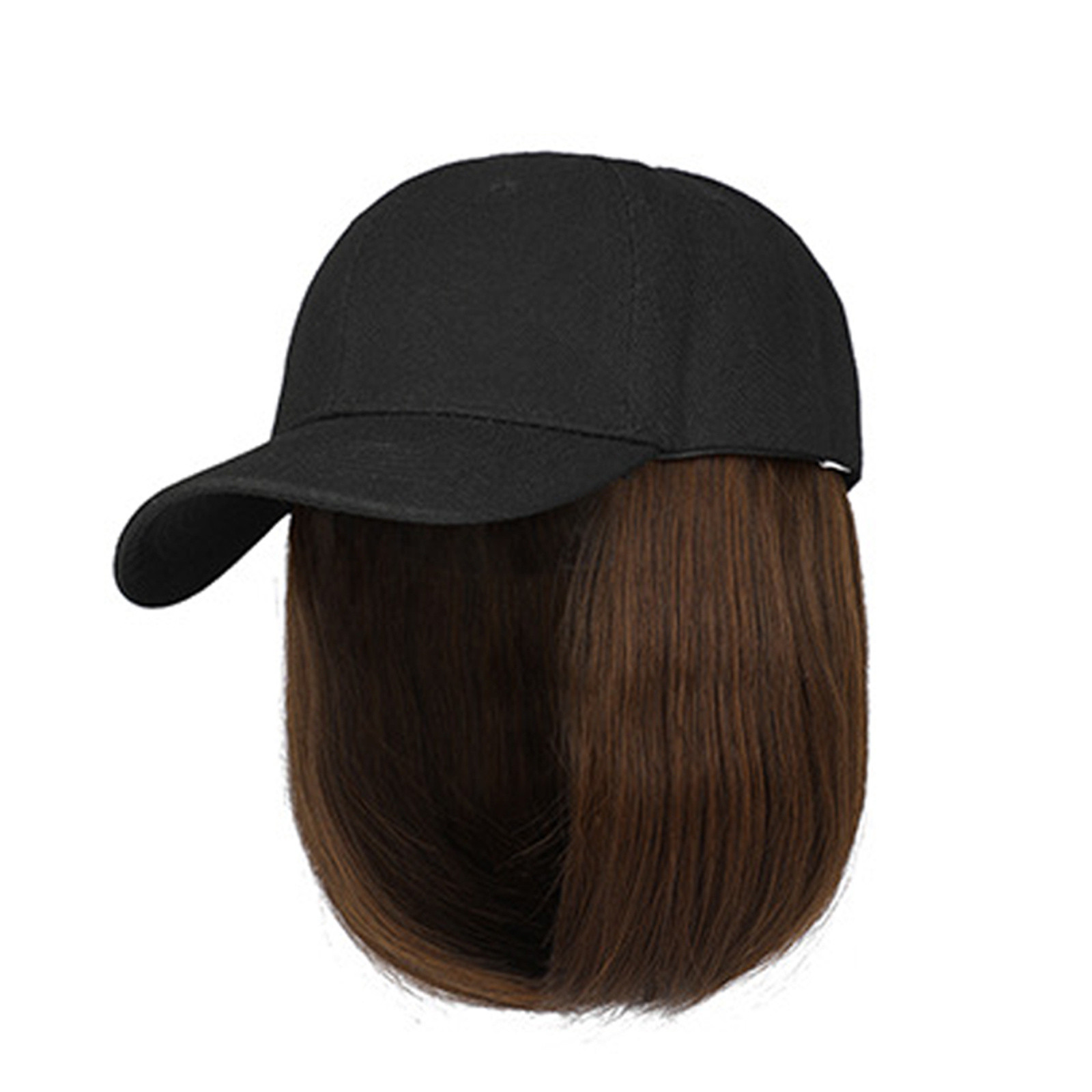 Street Fashion Hats - قصيرة مستقيم الباروكات الاصطناعية قبعة المرأة