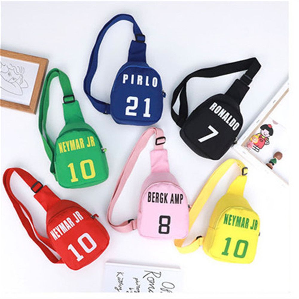 Tote Bag Canvas Print - حقيبة صدر مطبوعة برقم كرتوني للفتيان