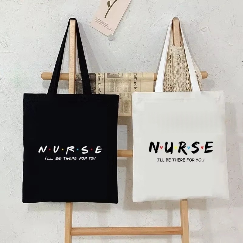 Tote Bag Canvas Print - حقيبة قماشية للممرضات، حقيبة تسوق مستوحاة