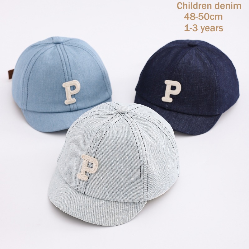 Street Fashion Hats - قبعة بيسبول دنيم للأطفال مقاس 48-50
