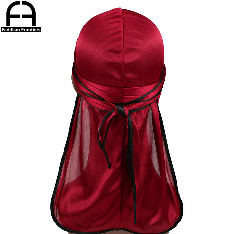 Street Fashion Hats - جديد موضة الرجال الساتان Durags السائق