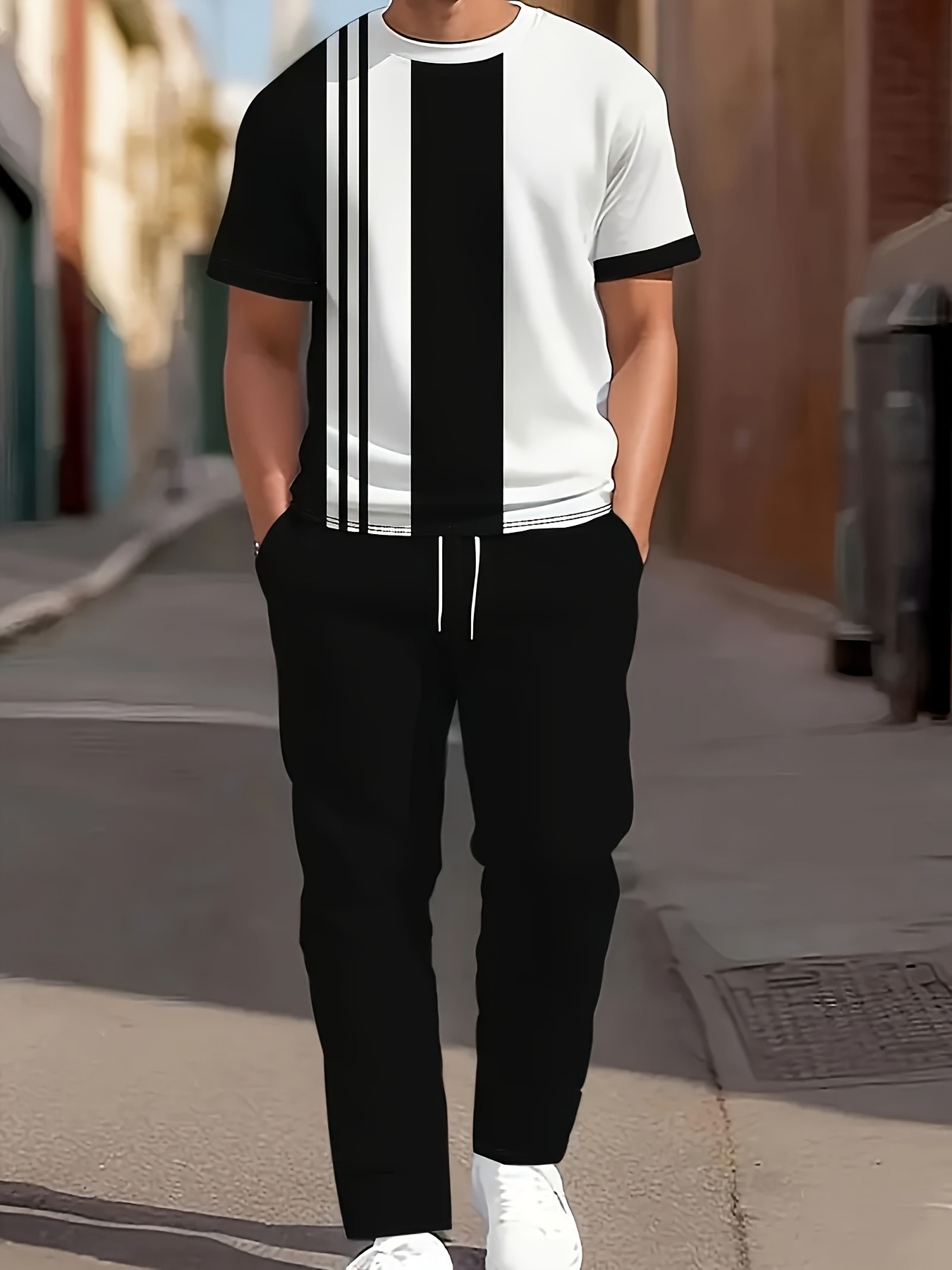 Street Fashion Summer 2026 - طقم رجالي صيفي جديد 2026 بأكمام