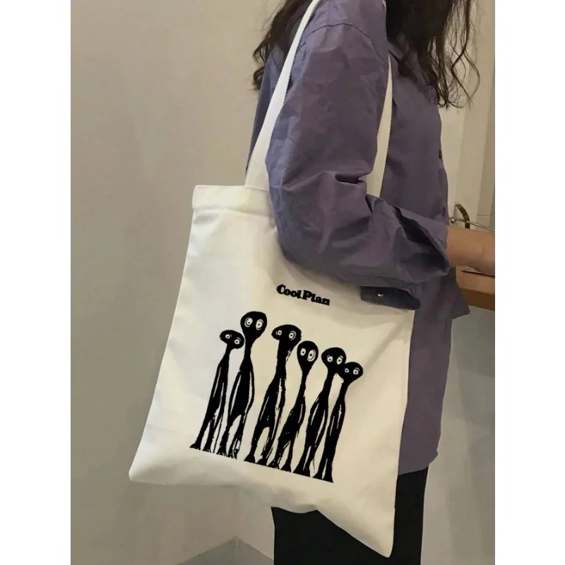 حقيبة كتف قماشية بنمط فيونكة م - مراجعة Tote Bag Canvas Print وسعره
