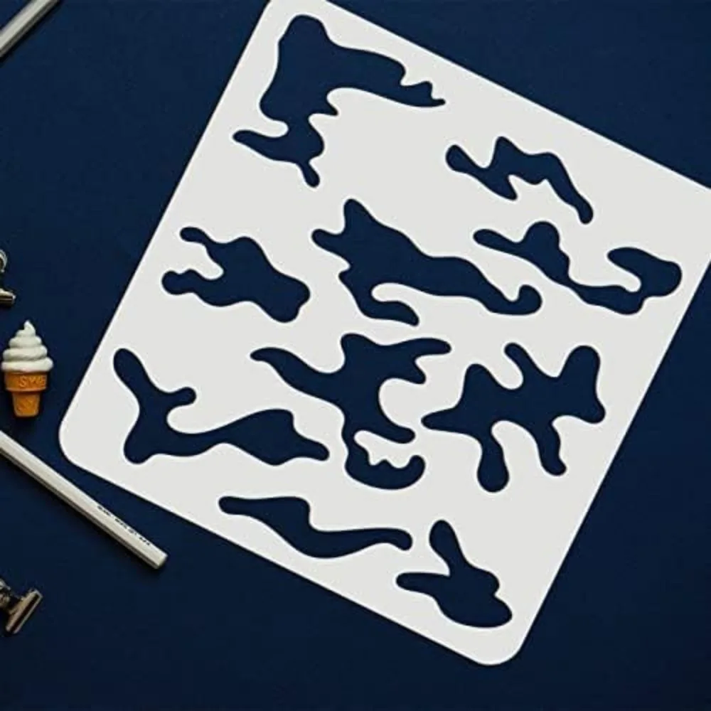 3 قطعة مجموعة استنسل كامو 11.8 - مراجعة Camo Pattern Set وسعره