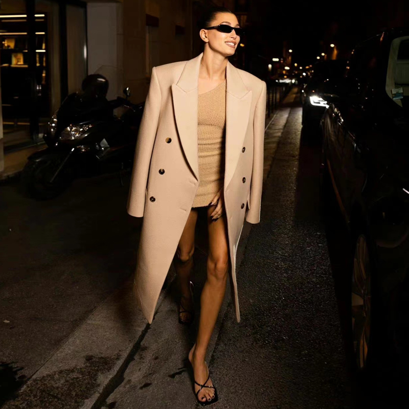 جاكيت بقصة واسعة وفضفاضة بصف أ - مراجعة Street Fashion Week وسعره
