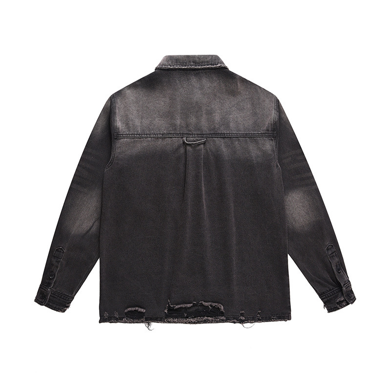 جاكيت جينز رجالي ممزق بتصميم ع - مراجعة Distressed Jean Rip وسعره