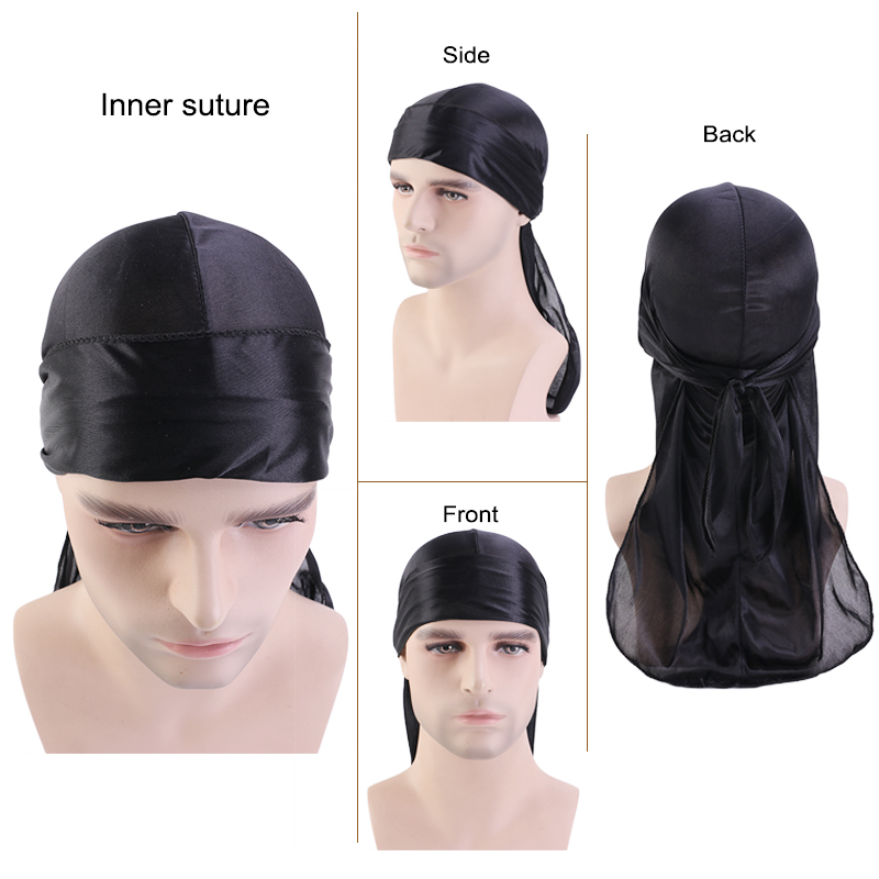 3 قطعة/الوحدة طويلة Durag الحر - مراجعة Street Fashion Hats وسعره
