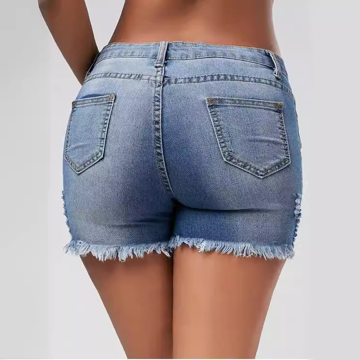 شورتات نسائية جينز ممزقة بخصر  - مراجعة Distressed Jean Rip وسعره