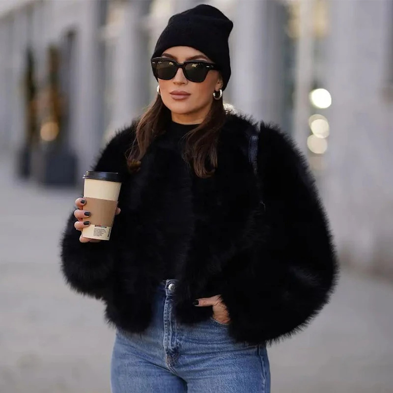 جاكيت فرو قصير فاخر للبنات لشت - مراجعة Street Fashion Week وسعره