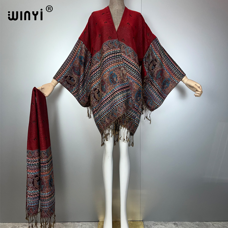 معطف ماكسي كيمونو من WINYI ستر - مراجعة Street Fashion Kimono وسعره