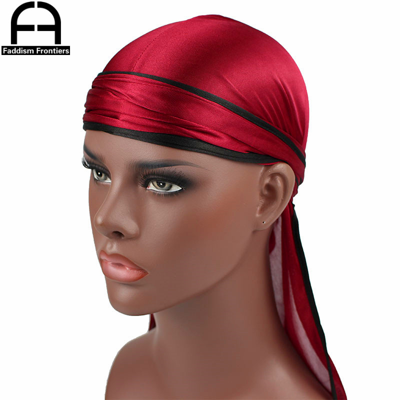 جديد موضة الرجال الساتان Durag - مراجعة Street Fashion Hats وسعره