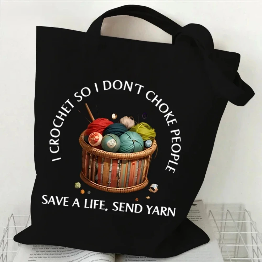 الكلاسيكية كرة صوف محبوك حقيبة - مراجعة Tote Bag Canvas Print وسعره