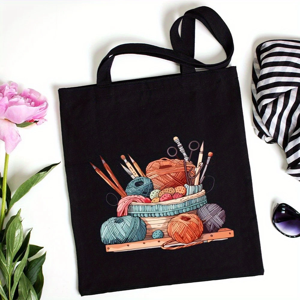 الكلاسيكية كرة صوف محبوك حقيبة - مراجعة Tote Bag Canvas Print وسعره