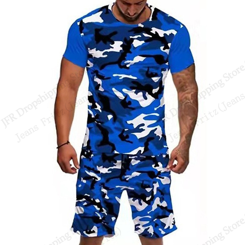 طقم رجالي تي شيرت بنمط التمويه - مراجعة Camo Pattern Set وسعره