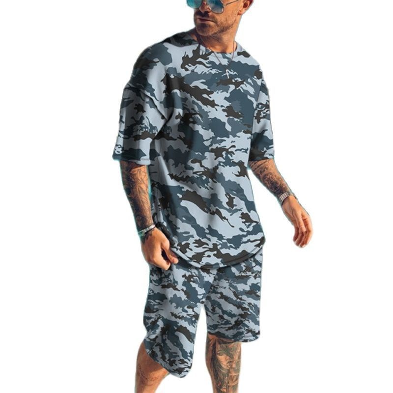 صيف جديد الرجال رياضية ثلاثية  - مراجعة Camo Pattern Set وسعره