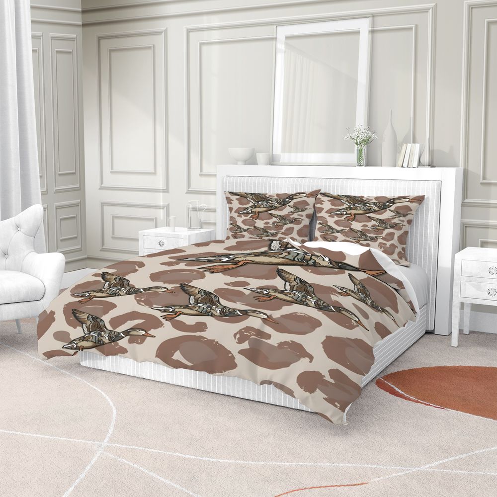 طقم غطاء لحاف بنمط البط الطائر - مراجعة Camo Pattern Set وسعره