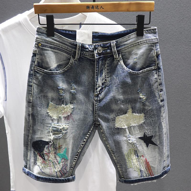 شورت جينز متعدد الألوان للرجال - مراجعة Distressed Jean Rip وسعره