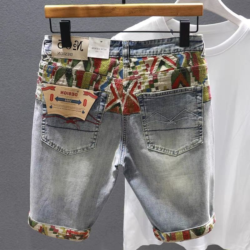 شورت جينز متعدد الألوان للرجال - مراجعة Distressed Jean Rip وسعره