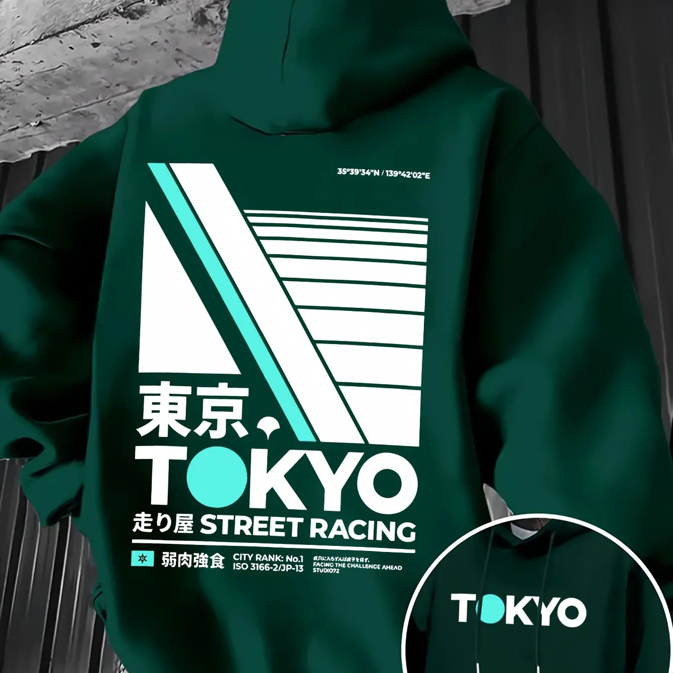 هودي رجالي بطباعة مزدوجة الجان - مراجعة Street Fashion Tokyo وسعره