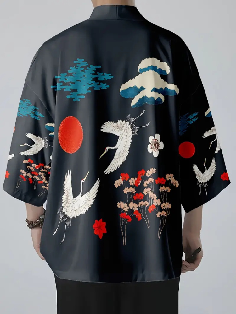 الرجال الموضة اليابانية الصيف  - مراجعة Street Fashion Kimono وسعره