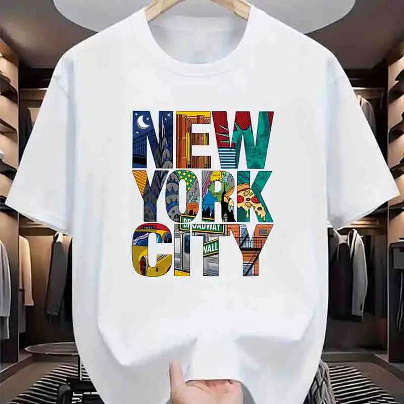 ملابس رجالية تي شيرت بطباعة مد - مراجعة High Street Fashion New York وسعره